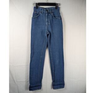 Lee Women’s Juniors Size 3 High Rise Tapered Jeans Blue Vintage 80s Denim USA